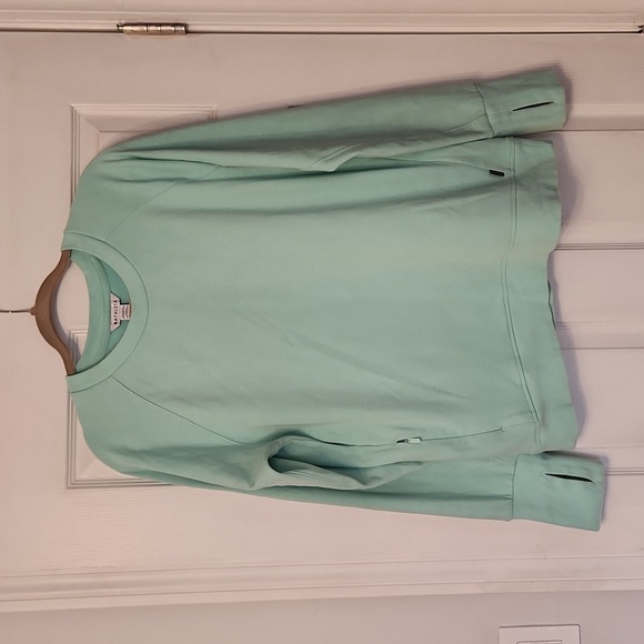 Athleta Triumph Crewneck Sweatshirt M - Wintergreen Mint - Picture 2 of 7